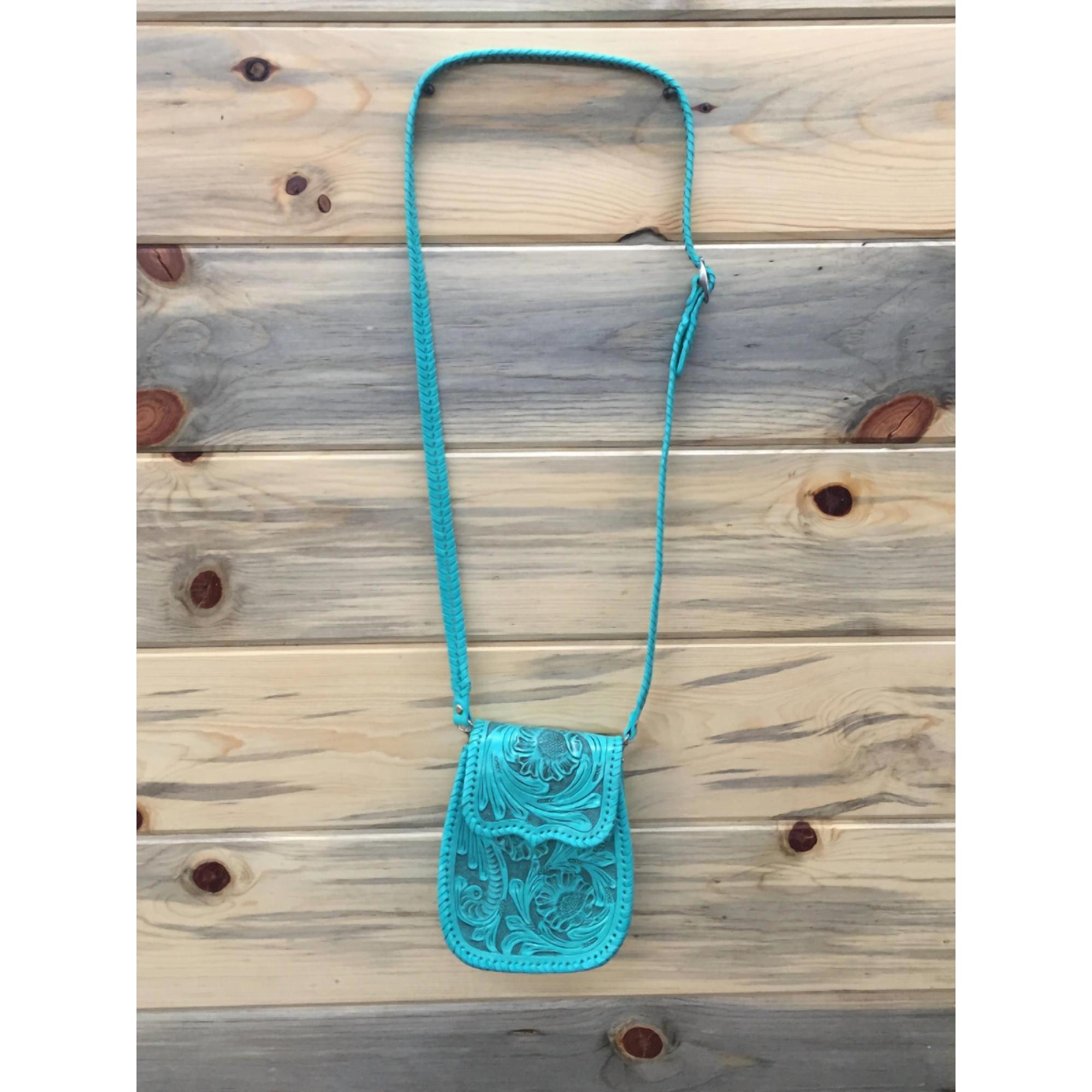 New Que Chula Vegan Leather Purse In Turquoise